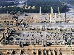 Ruins of Persepolis, ancient ceremonial capital of the Achaemenid Empire‎